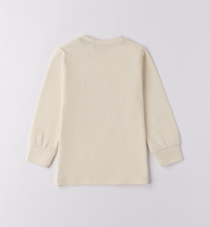 Maglietta bambino 100% cotone ECRU-0124
