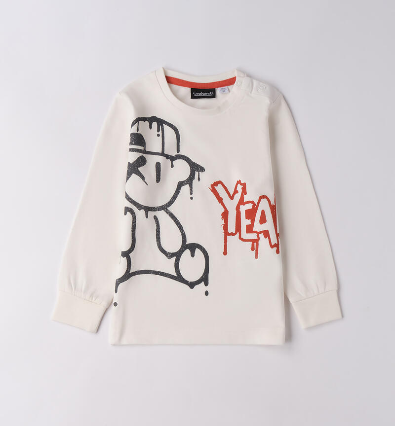 Maglietta bambino 100% cotone PANNA-0112