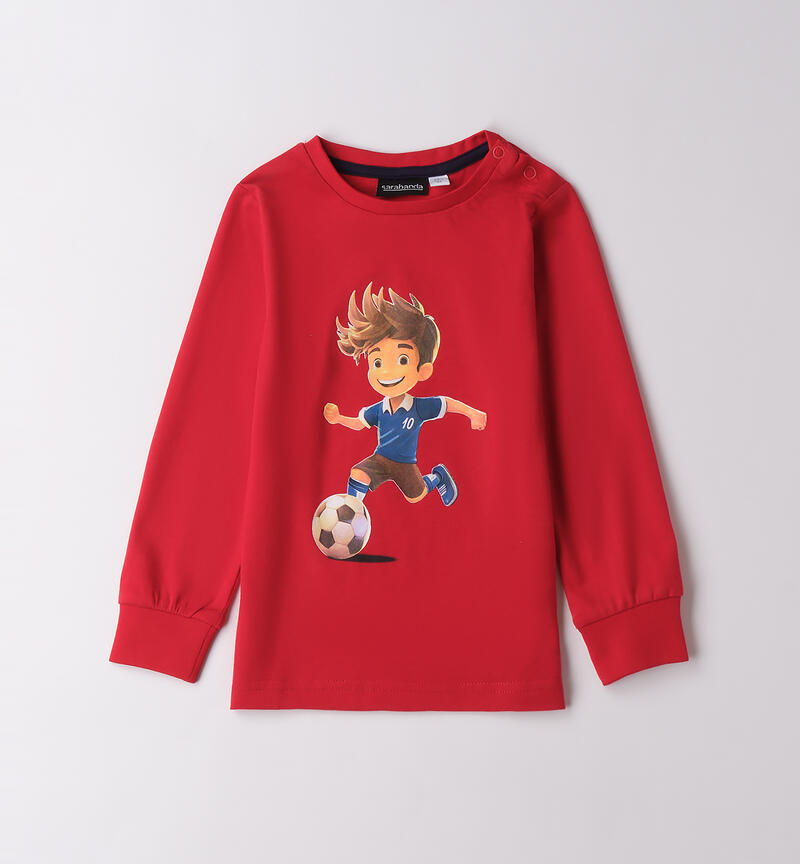 Maglietta bambino girocollo ROSSO-2253