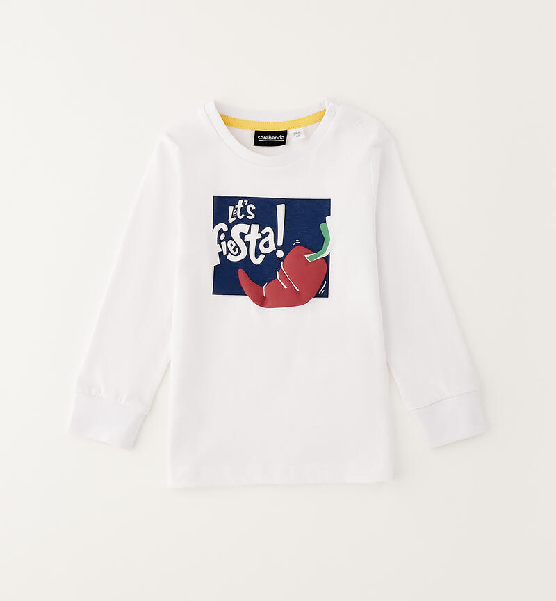 Children's cotton T-shirt BIANCO-0113