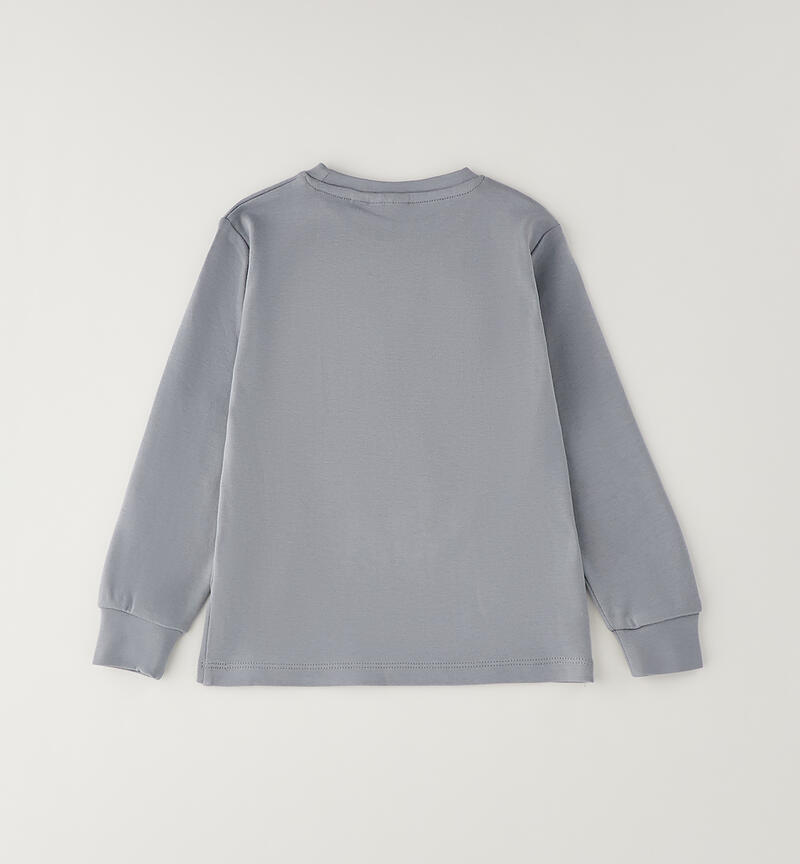 Kids' cotton T-shirt GRIGIO-0519