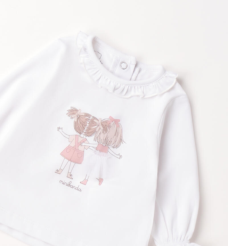 Minibanda girls' T-shirt BIANCO-0113