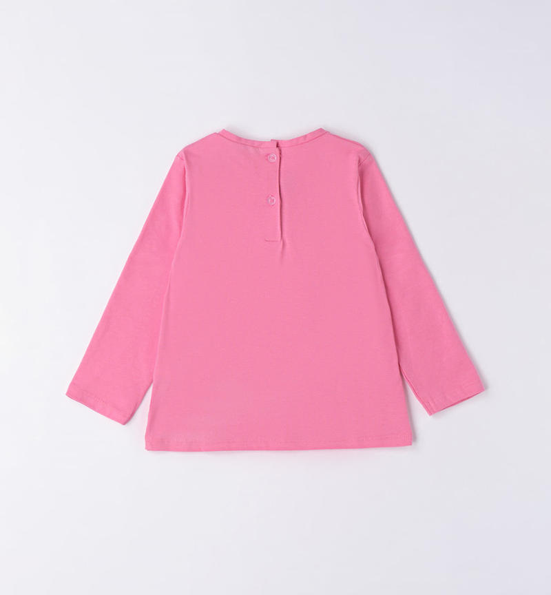 Sarabanda printed T-shirt for girls from 9 months to 8 years ROSA-2426