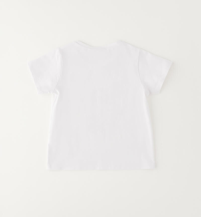 Maglietta da bambina BIANCO-0113