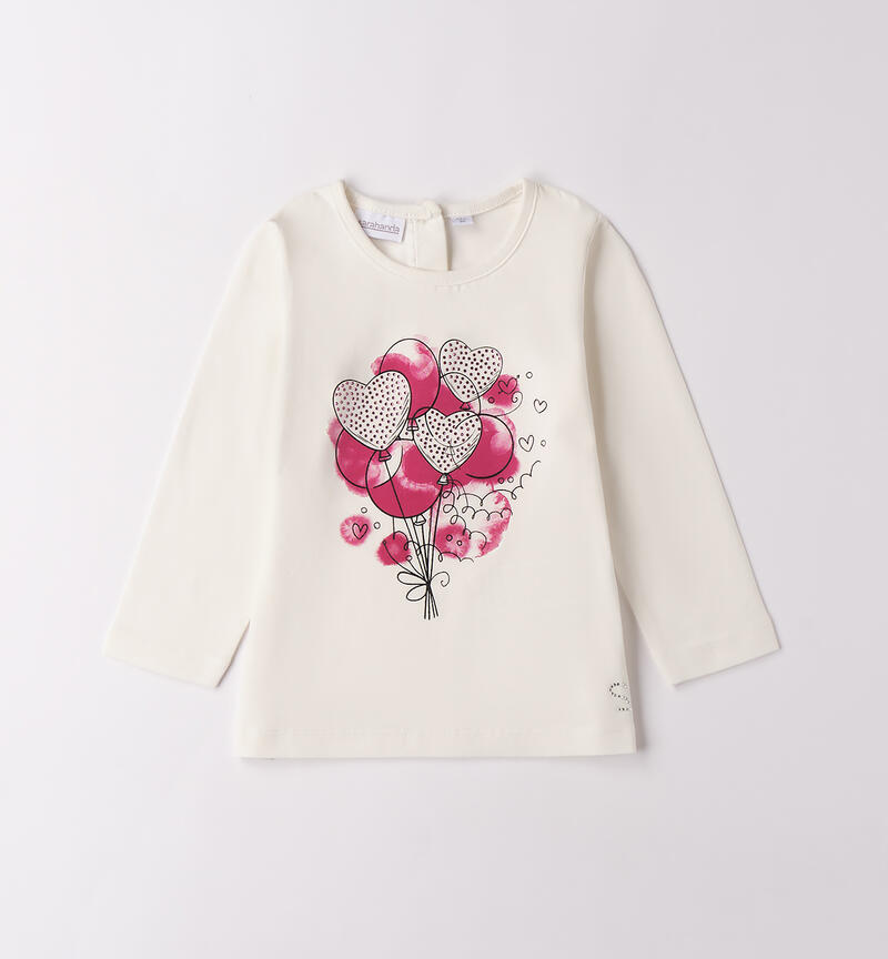 Maglietta da bambina PANNA-0112