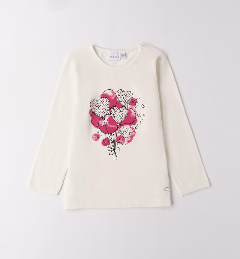 Maglietta da bambina PANNA-0112