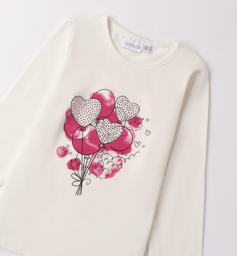 Maglietta da bambina PANNA-0112