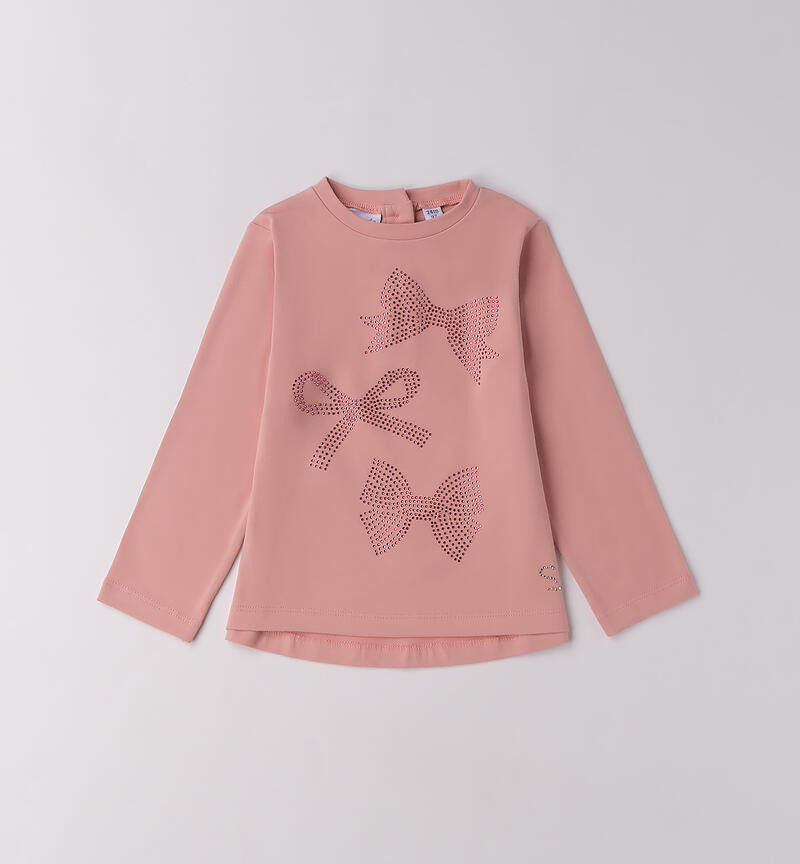 Maglietta da bambina Sarabanda ROSA-2524