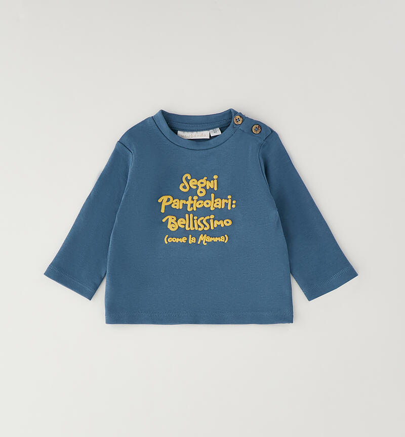 Maglietta da neonato Minibanda PETROLIO-3957