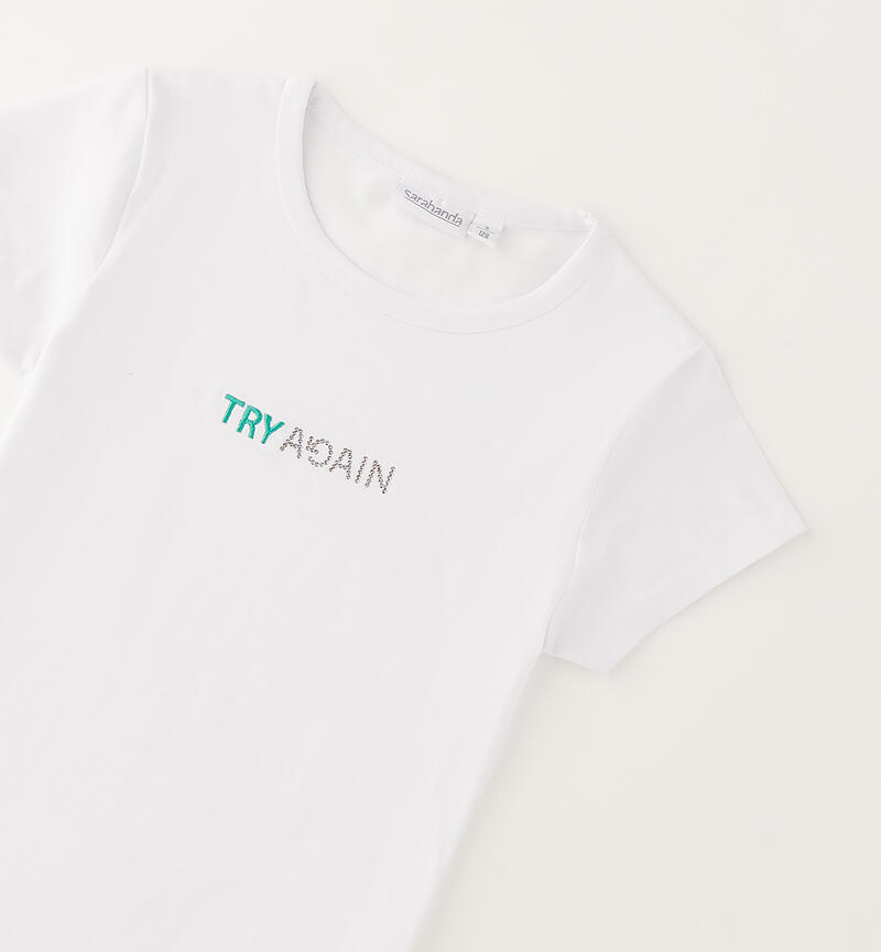 Girl's T-shirt BIANCO-0113