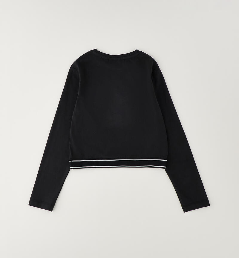 Sarabanda girls' T-shirt NERO-0658