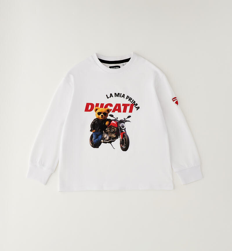Maglietta Ducati per ragazzo BIANCO-0113