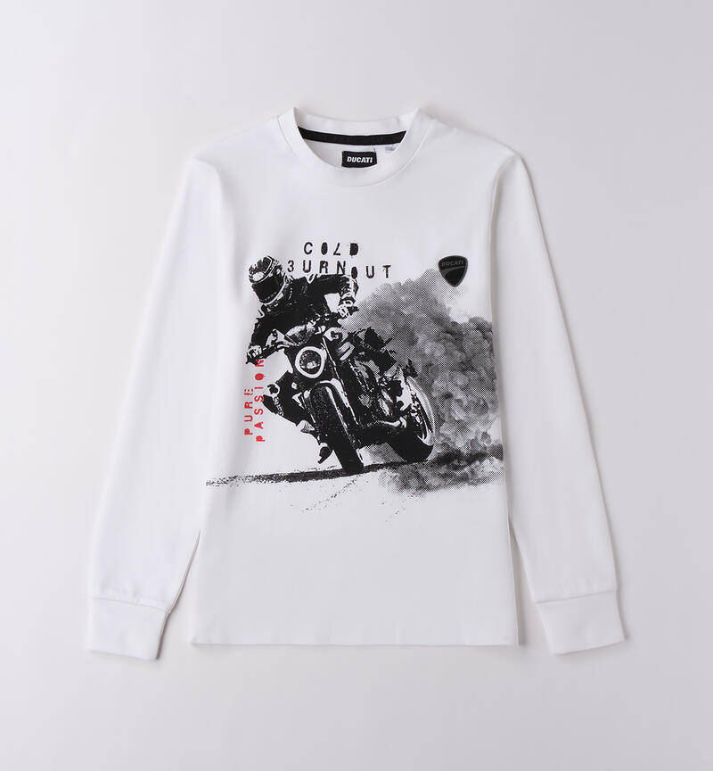 Maglietta Ducati per ragazzo BIANCO-0113