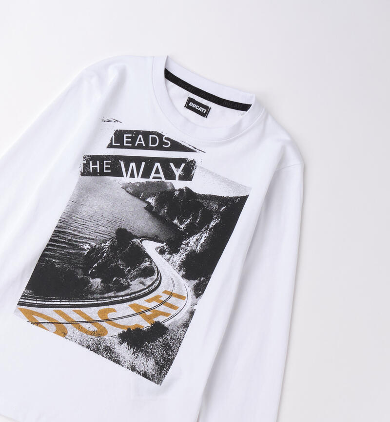 Maglietta Ducati per ragazzo BIANCO-0113