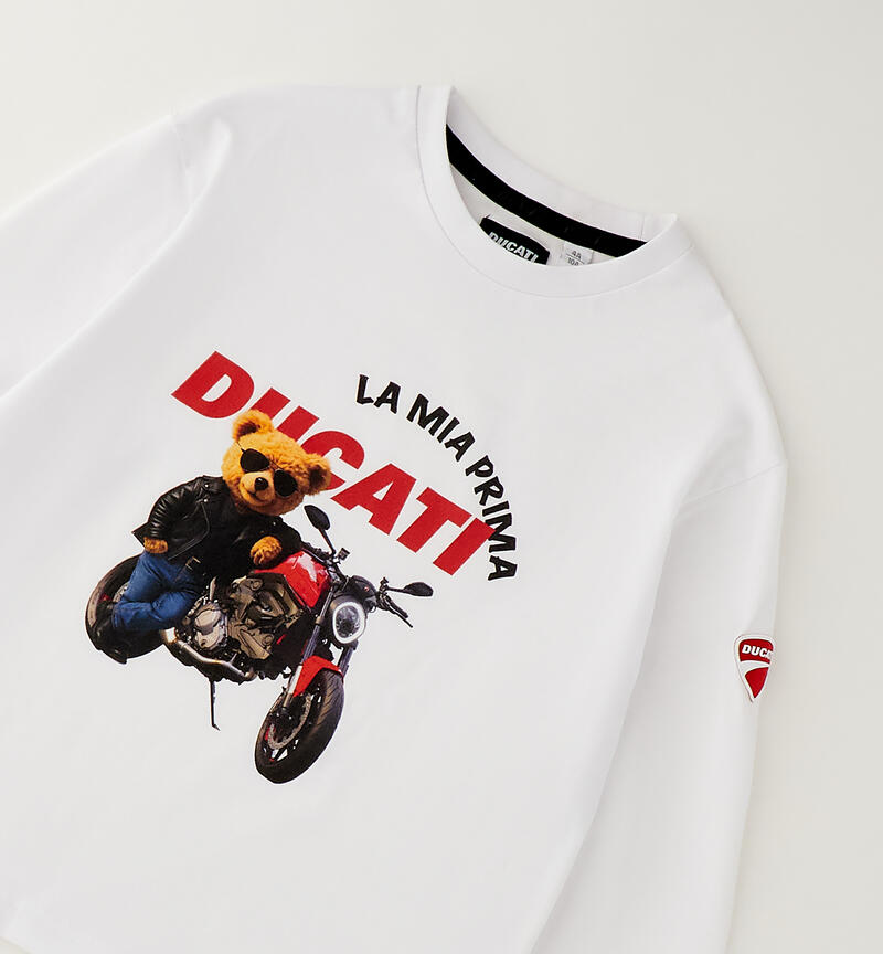 Maglietta Ducati per ragazzo BIANCO-0113