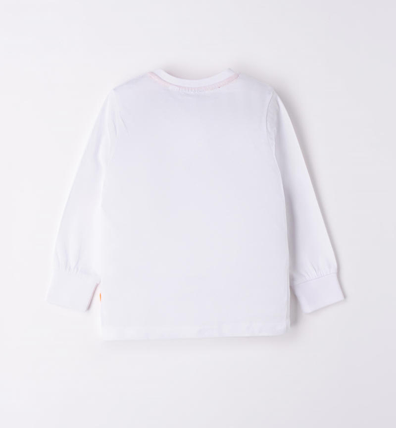 Sarabanda crew neck t-shirt for boys from 9 months to 8 years BIANCO-0113