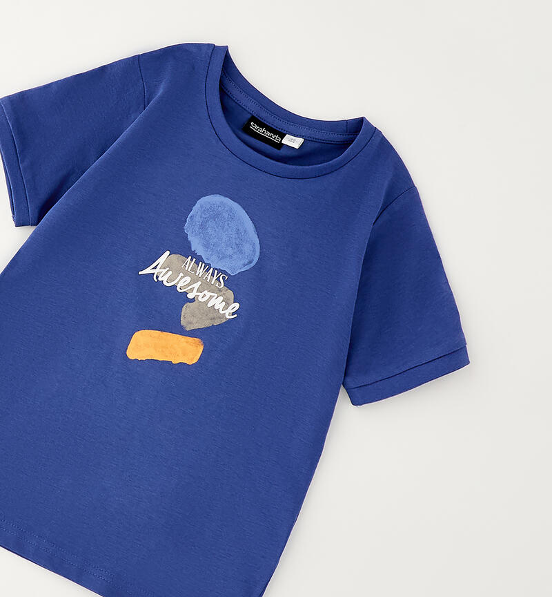 Maglietta manica corta bambino BLU-3652