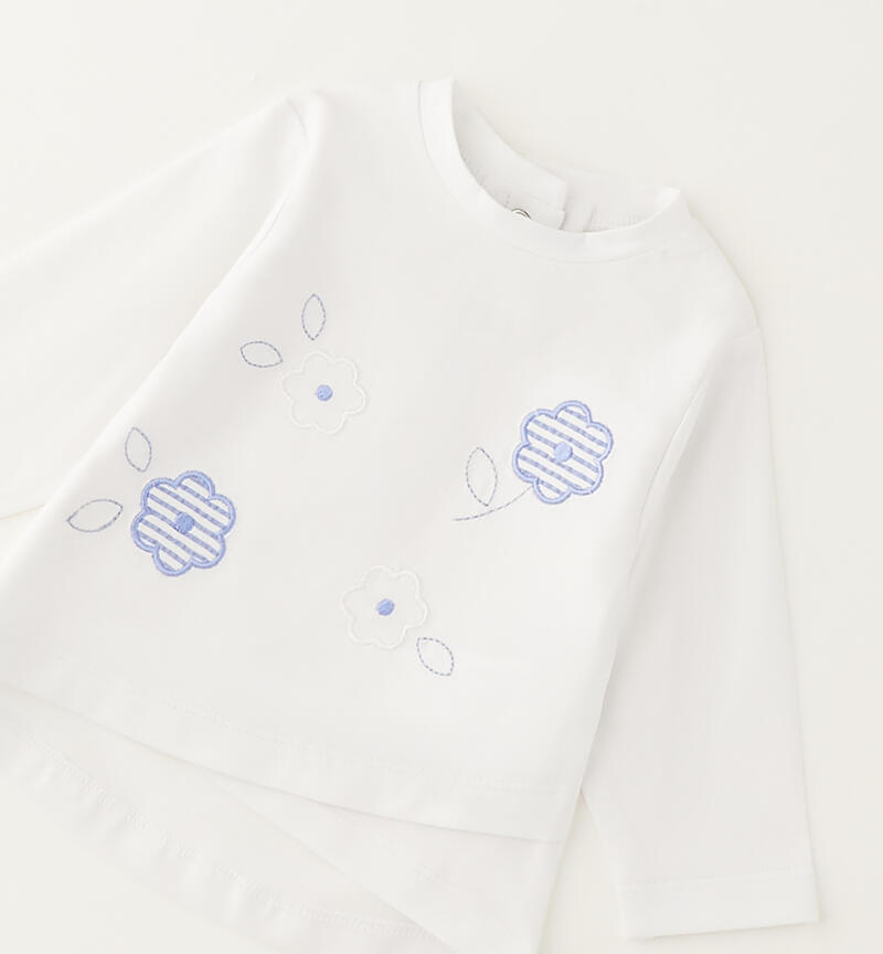 Minibanda T-shirt for girls BIANCO-0113