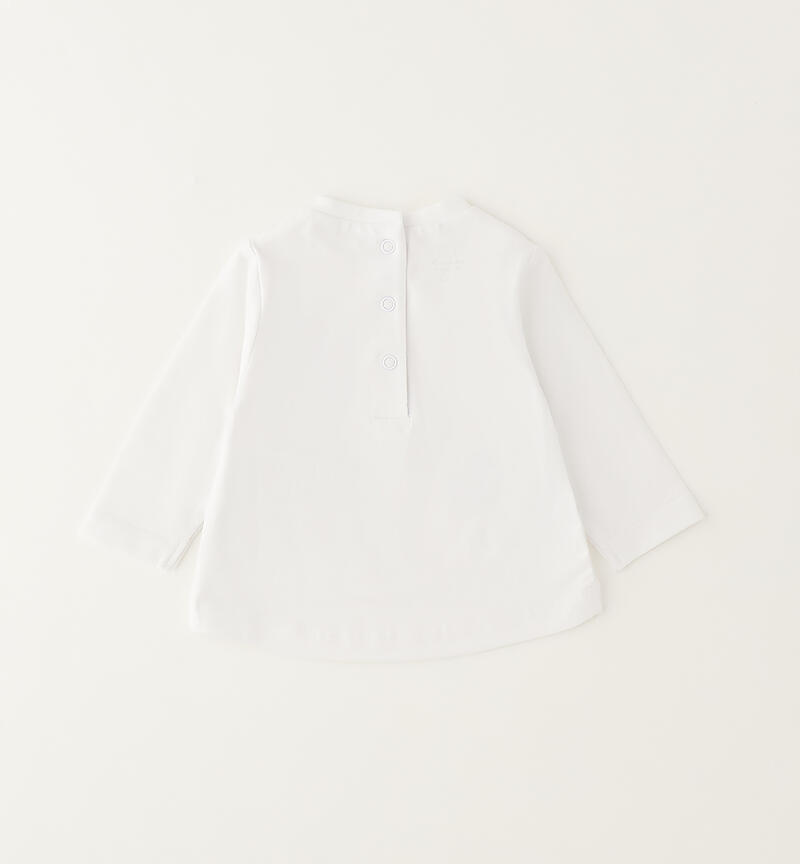 Minibanda T-shirt for girls BIANCO-0113