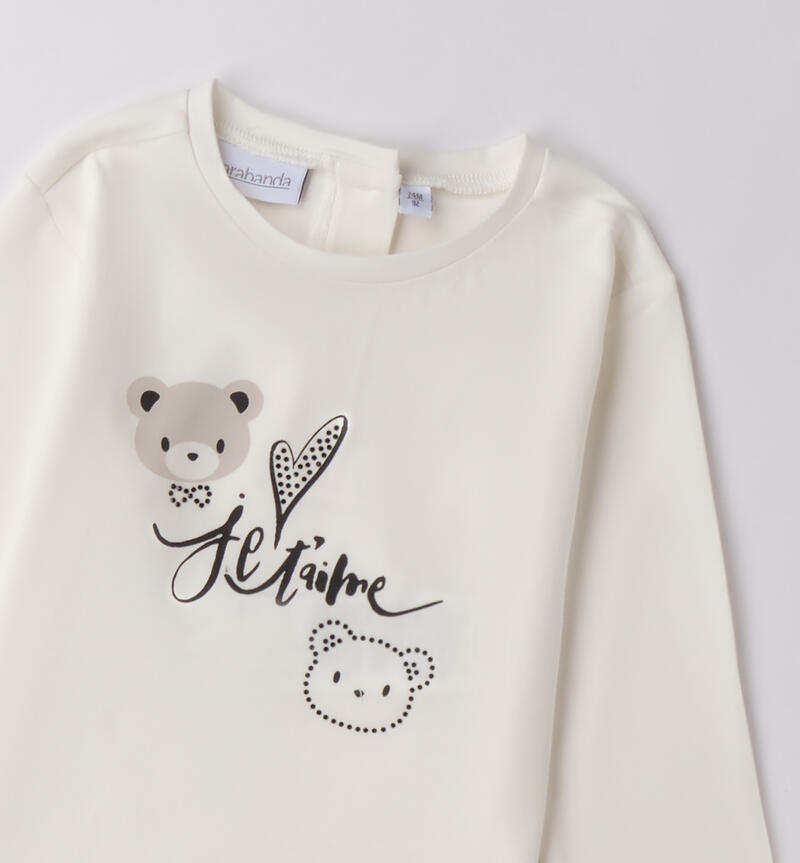 Maglietta per bambina PANNA-0112