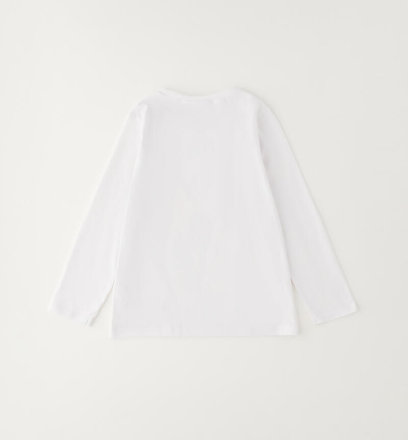 Sarabanda T-shirt for girls BIANCO-0113