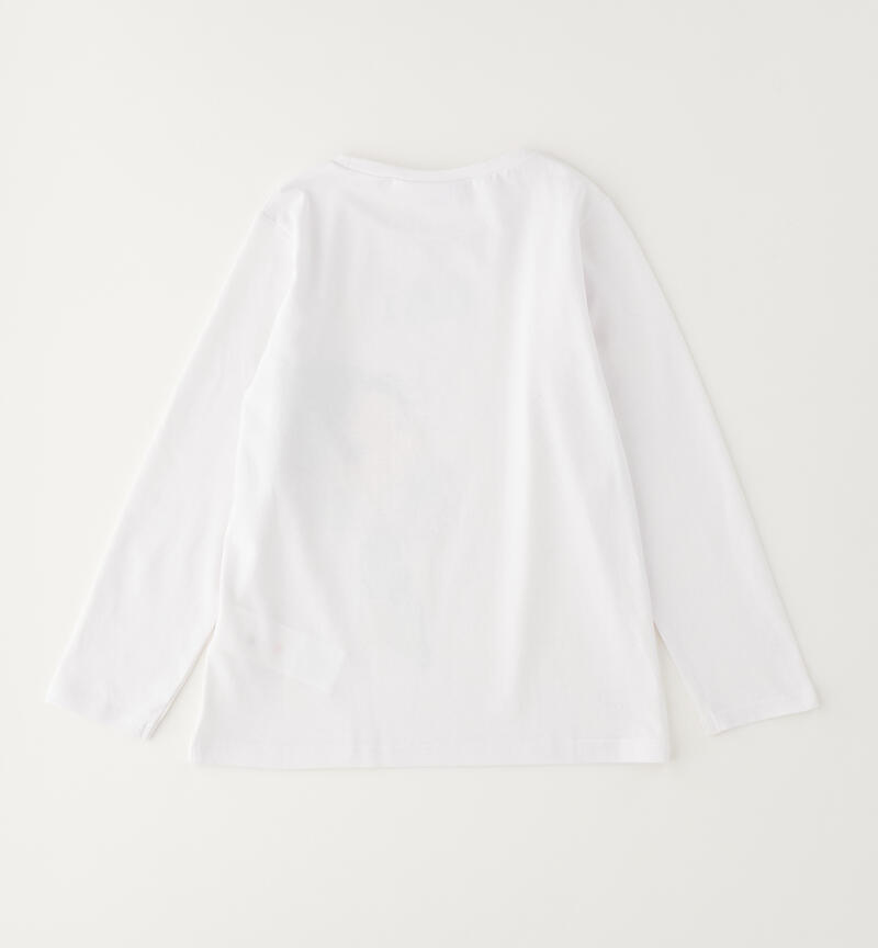 Sarabanda T-shirt for girls BIANCO-0113