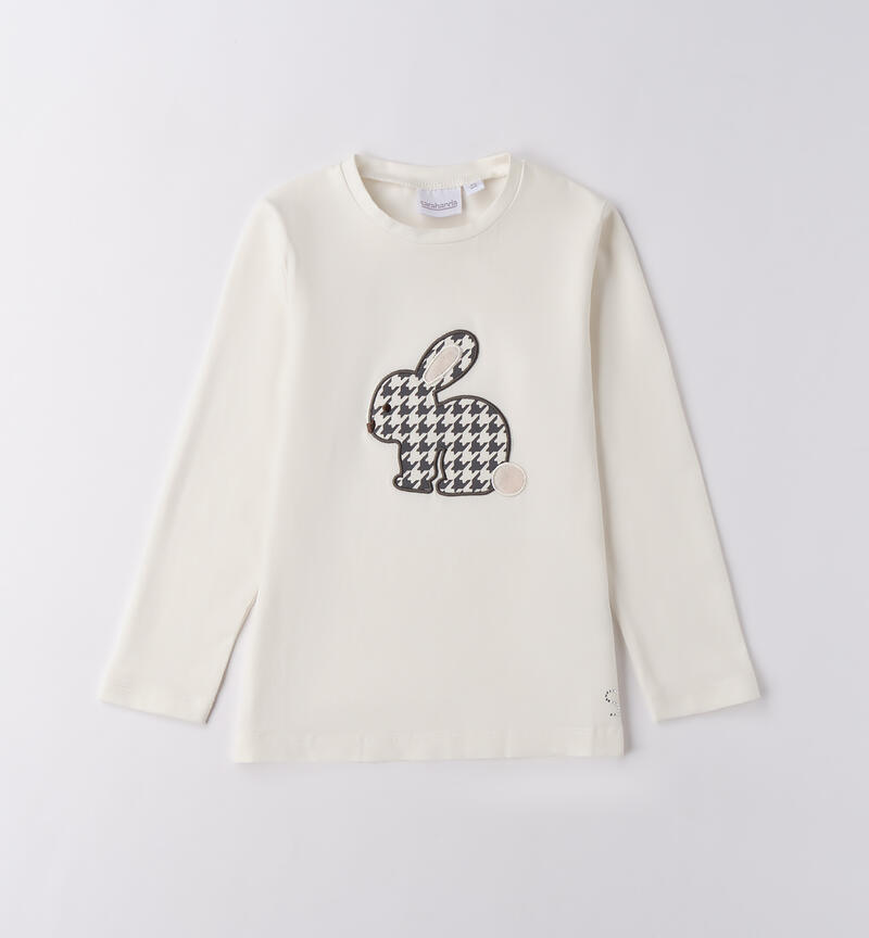 Maglietta per bambina Sarabanda PANNA-0112