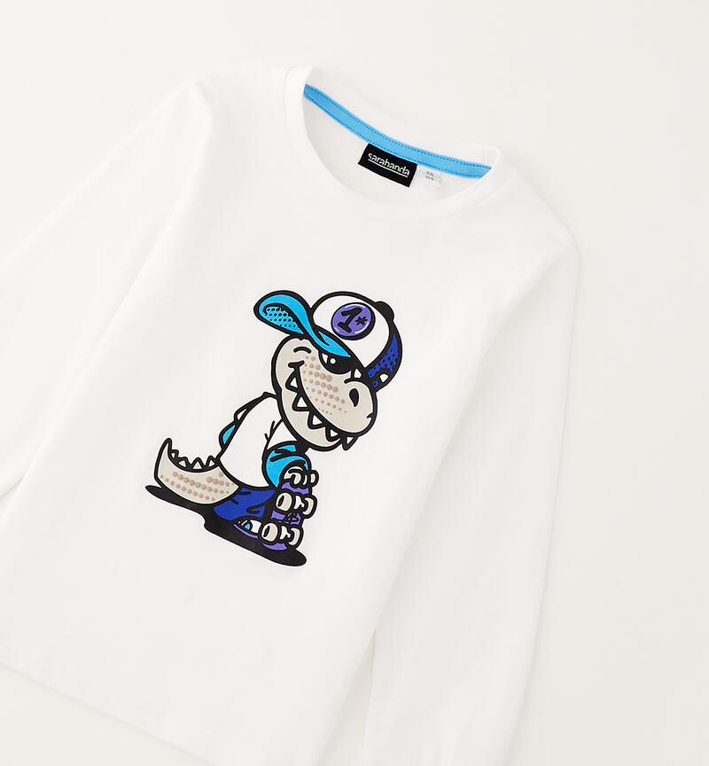 Sarabanda children's T-shirt BIANCO-0113