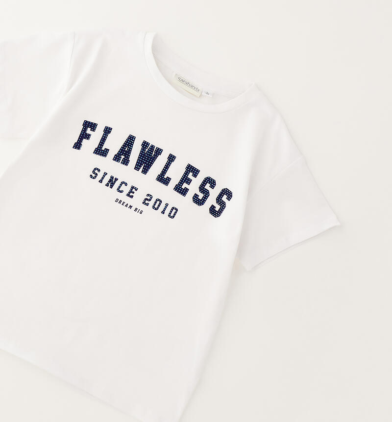 T-shirt for girls BIANCO-0113
