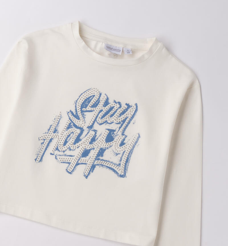 Crew neck t-shirt for girls PANNA-0112
