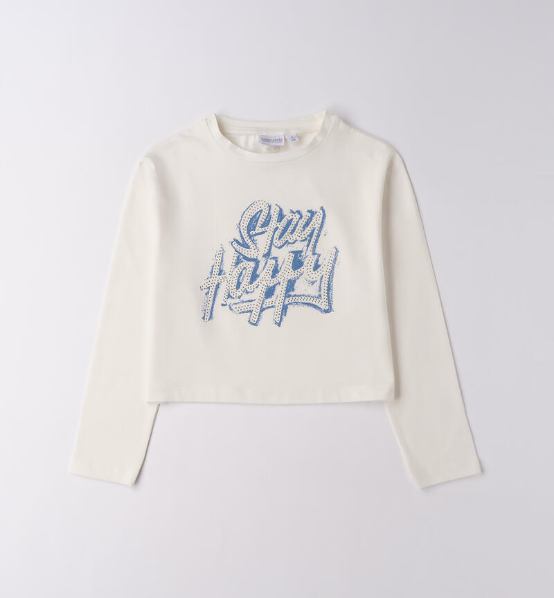 Crew neck t-shirt for girls PANNA-0112