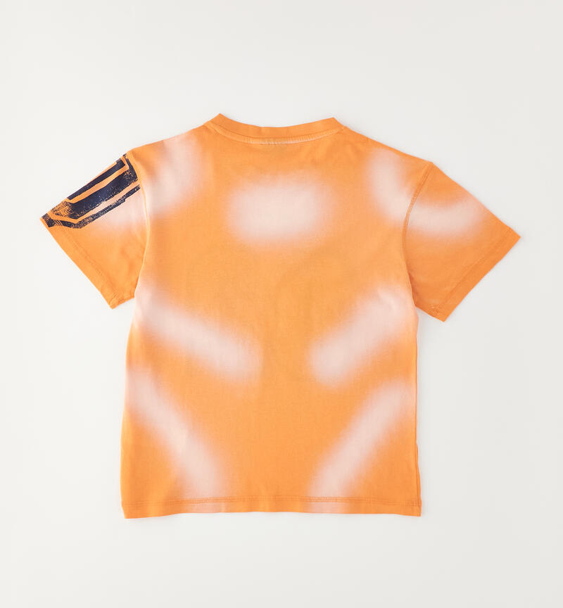 Maglietta ragazzo 100% cotone ARANCIO-1865