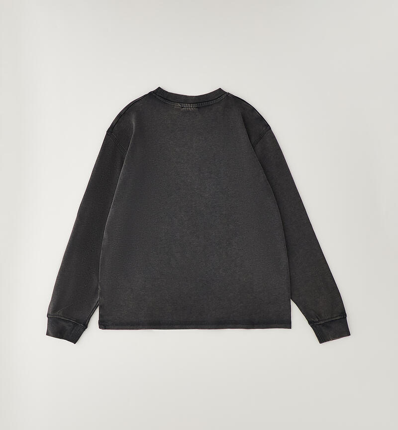 100% Cotton Boys' T-Shirt GRIGIO-0567