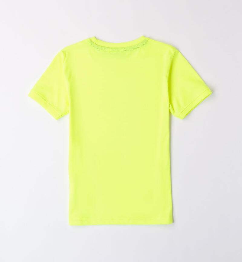 Boys' short-sleeved top GREEN ACID-5841