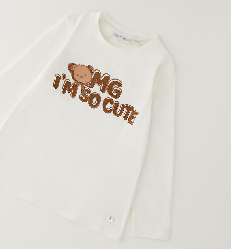 Sarabanda T-shirt for girls PANNA-0112
