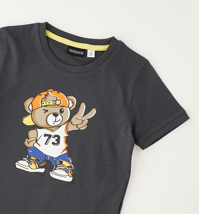 Maglietta Sarabanda bambino GRIGIO SCURO-0566