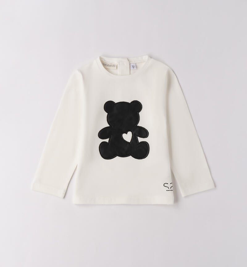 Maglietta Sarabanda con orso PANNA-0112