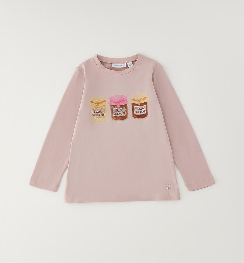 Maglietta Sarabanda da bambina LIGHT PINK-2921