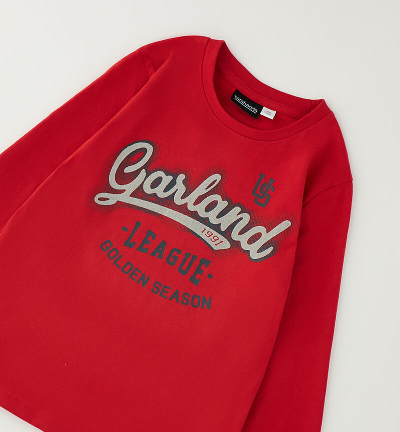 Maglietta Sarabanda in cotone ROSSO-2253