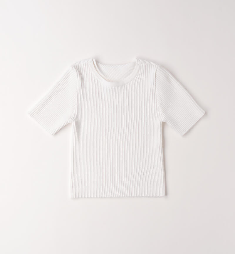Sarabanda girl's T-shirt BIANCO-0113