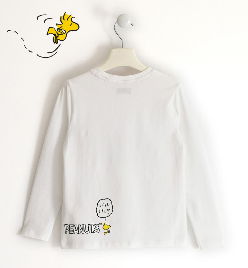 Maglietta Snoopy ragazza da 8 a 16 anni Sarabanda BIANCO-0113