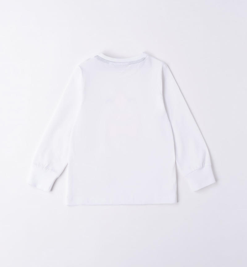 Sarabanda star t-shirt for boys from 9 months to 8 years BIANCO-0113