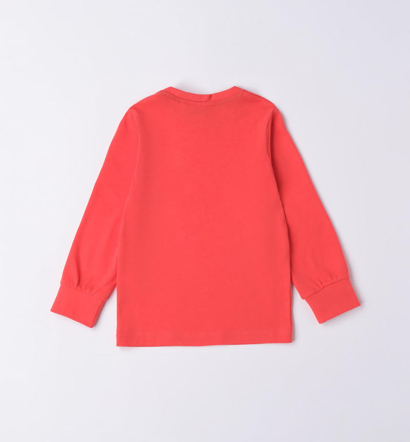 Sarabanda star t-shirt for boys from 9 months to 8 years ROSSO-2152