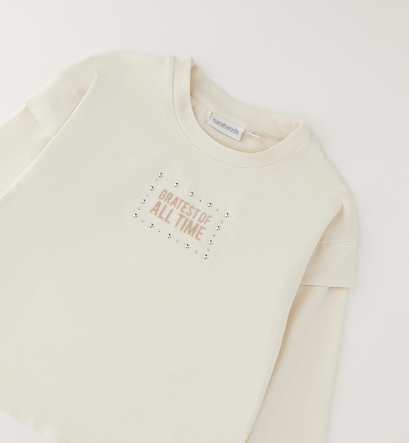 Magliettina per ragazza CREMA-0921