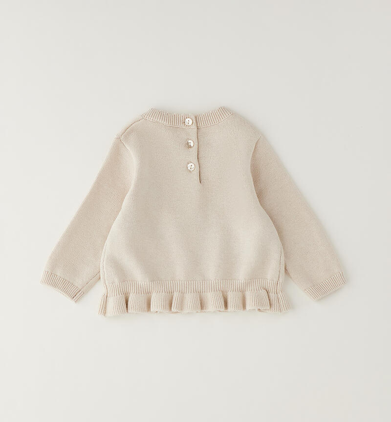 Maglioncino bimba neonata CRYSTAL GRAY-2911