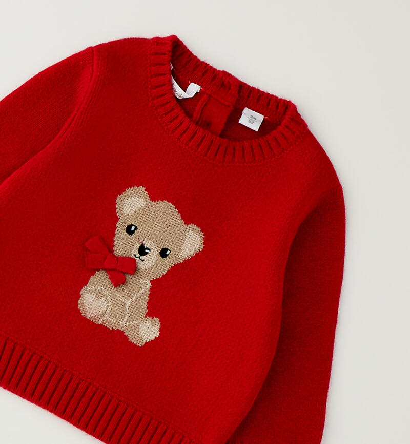 Maglioncino neonata ROSSO-2253