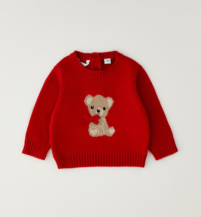 Maglioncino neonata ROSSO-2253