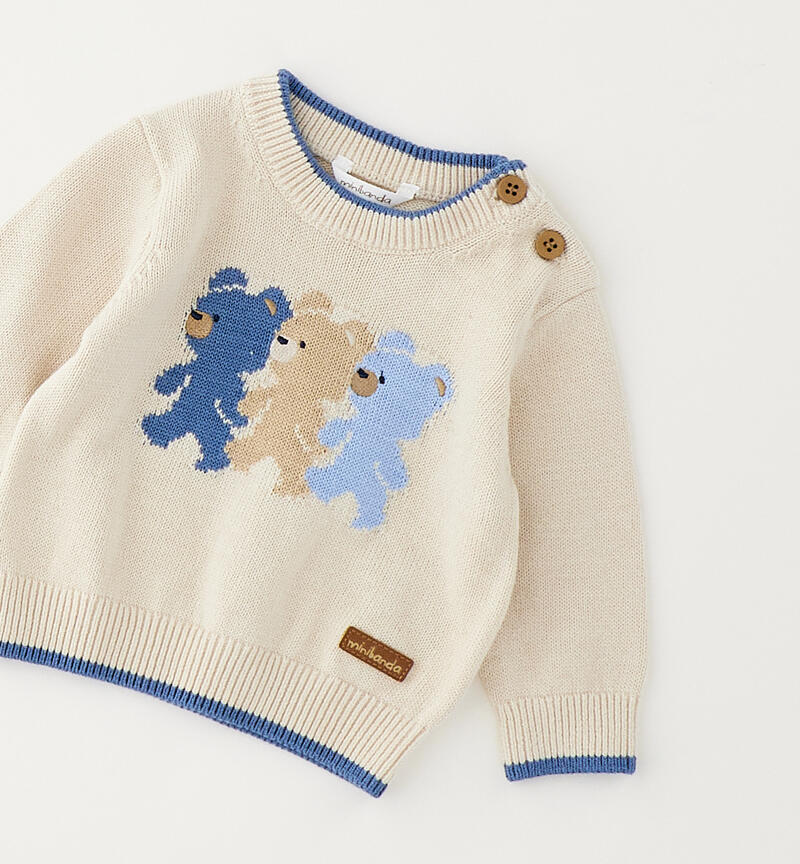 Maglioncino neonato Minibanda ECRU'-0164