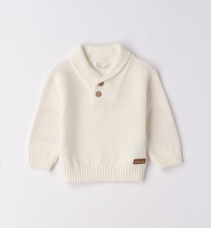 Maglioncino neonato Minibanda PANNA-0112