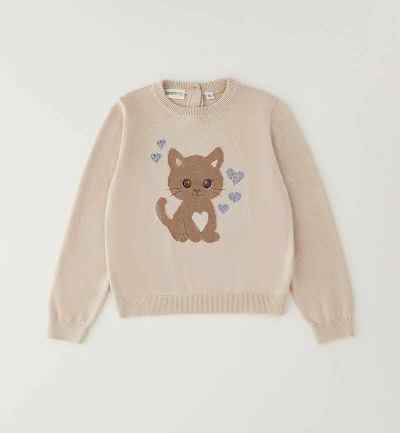 Maglioncino per bambina ECRU'-0164